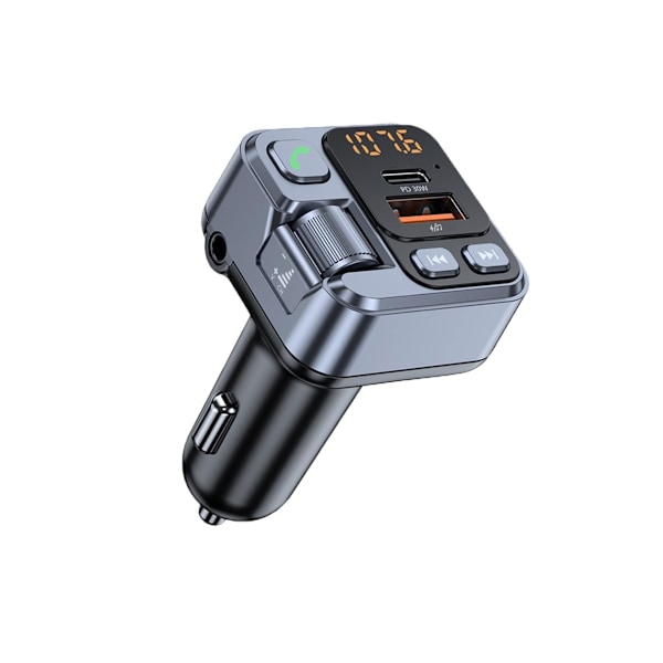 Bluetooth Bilradio Adapter FM Transmitter Bluetooth 5.1 Med 30W USB-C PD Biloplader Understøtter S Musikafspiller