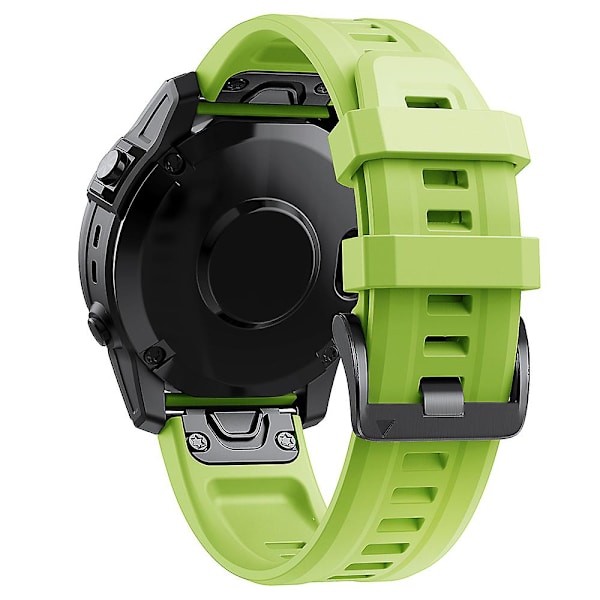 KLB-LWGJ-001 För Garmin Fenix 7 / 7 Pro Remband Ersättning QuickFit 22mm Silikon Armband Green