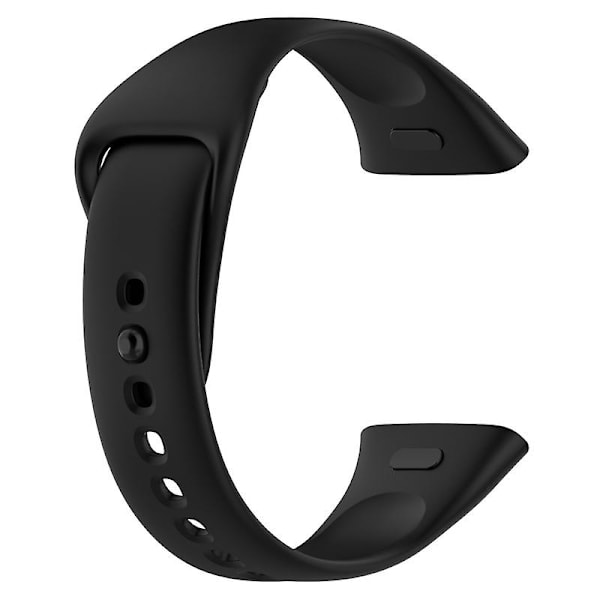 Silikoneurrem til Xiaomi Redmi Watch 3/Mi Lite Watch 3 Blød rem Hurtigudløser urrem Black