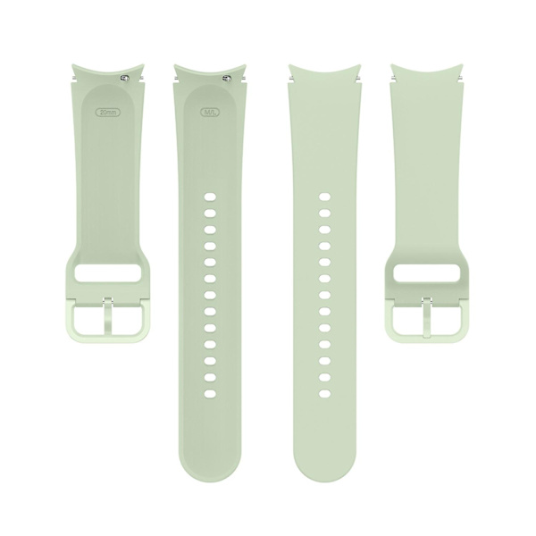 Silikonarmband för Samung Galaxy Watch4 40mm / 44mm platt spänne Light Green
