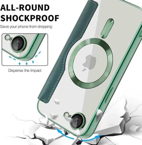 Deksler til iPhone 16E / SE4 2025 kompatibel med Magsafe (grønn)