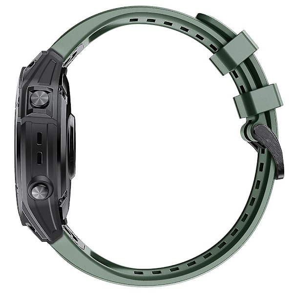 KLB-LWGJ-001 För Garmin Fenix 7 / 7 Pro Remband Ersättning QuickFit 22mm Silikon Armband Army Green
