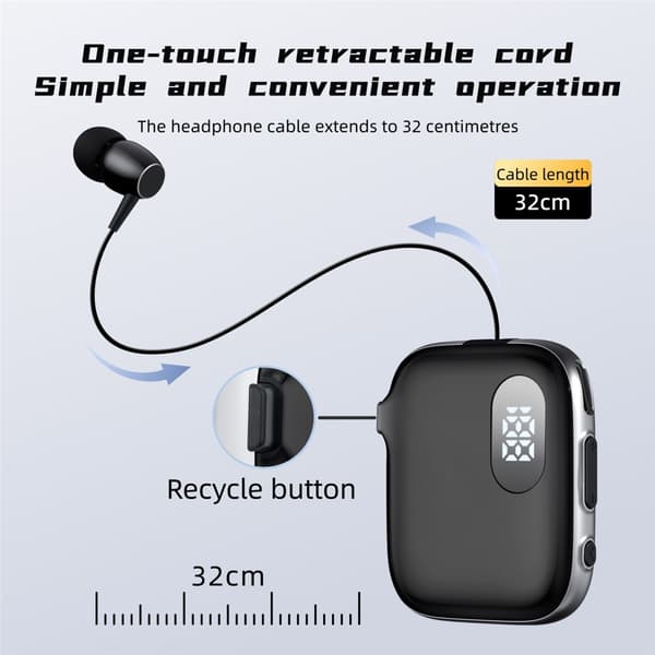 K91 Bluetooth-kompatibla hörlurar med slagklämma och ENC-brusreducering Silver