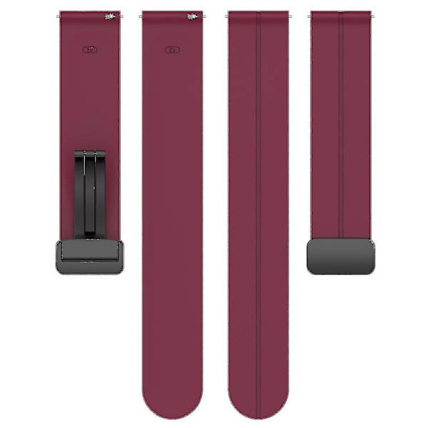 Remme til Samsung Galaxy Watch 6/Watch 5/Watch4 40mm/44mm/Huawei Watch GT 3 42mm/Garmin Venu2 Wine red, Wine Red E Samsung Galaxy Watch 5