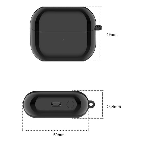 Laddare för Samsung Galaxy Buds3 R530, stöder trådlös laddning (kompatibel) Black