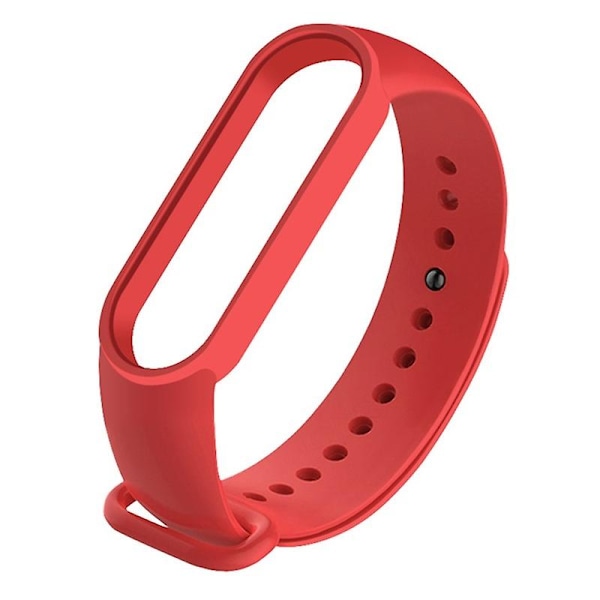 For Xiaomi Mi Band 6 (CA8856) Silikonarmbånd Orange Red