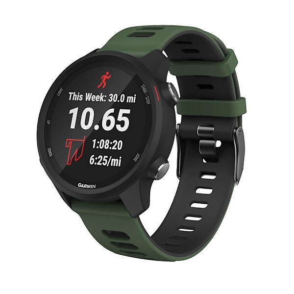 Klockarmband 22mm för Garmin Vivoactive 4 / Venu 2 Army Green Black