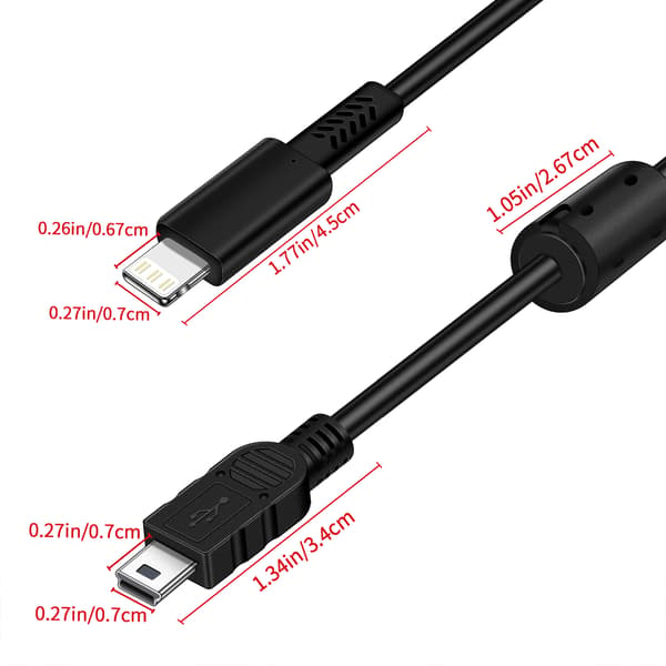 Adaptrar Micro 5Pin till Lightning OTG-kabel