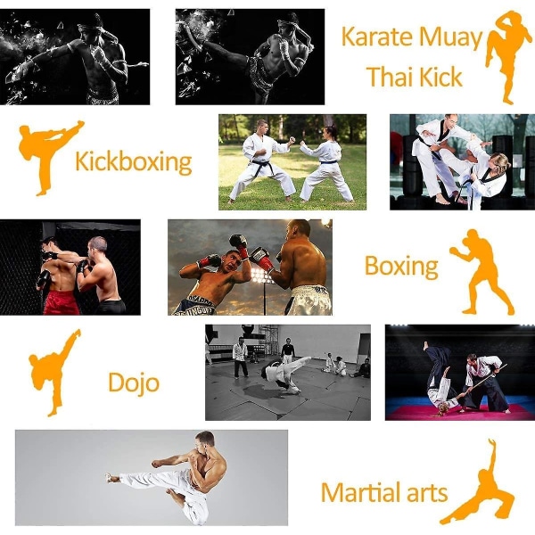Boxing Curved Focus -nyrkkeilykintaat - keinonahkaiset harjoituskäsityynyt, ihanteelliset karateelle, Muay Thai -potkulle, sparringille, dojolle, kamppailulajeille
