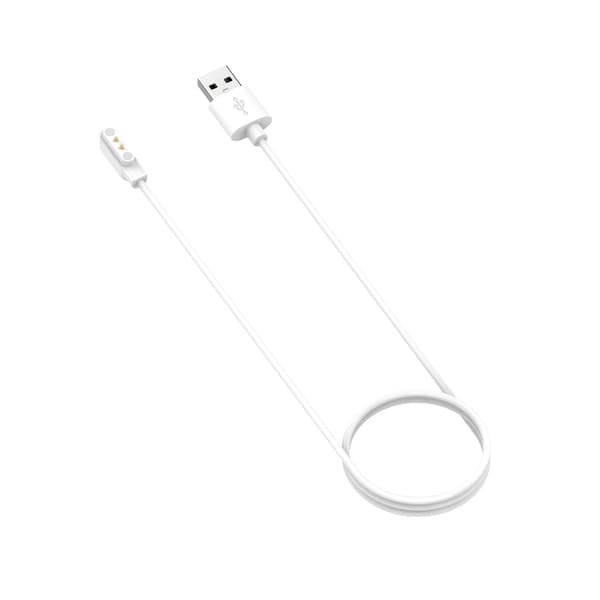 Oplader til Oppo Watch Free/Ticwatch GTH, 120 cm (kompatibel) White