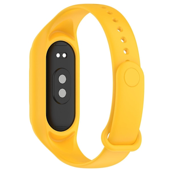 Til Xiaomi Smart Band 8 Udskiftning Silikone Urrem Integrer Armbånd Med Etui Yellow, Yellow F Xiaomi Smart Band 8