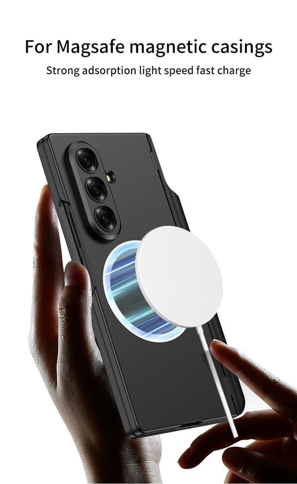 Fodral för Samsung Galaxy Z Fold8 Ultra, med penna, stöder trådlös laddning; laddare ingår ej Black Compatible For Galaxy Z Fold8 Ultra