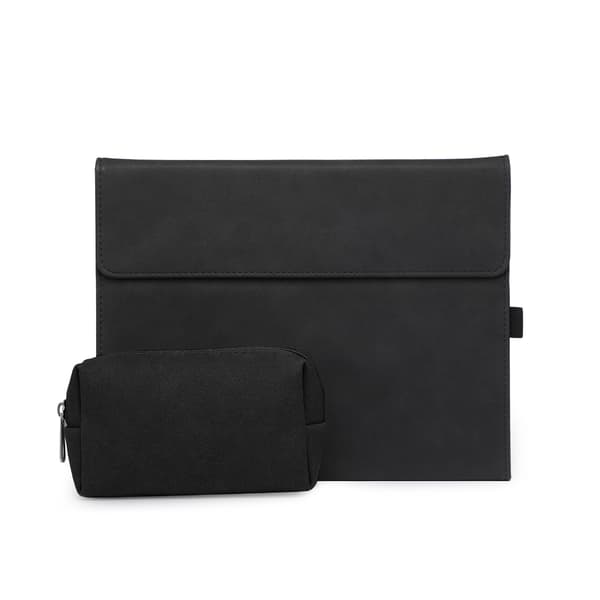 Etui til Microsoft Surface Pro 8, justerbar synsvinkel, med taske (mat sort)