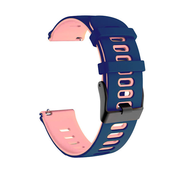 22Mm To-Farvet Silikon Urrem Til Huawei Watch Gt 3 46Mm Blue Powder