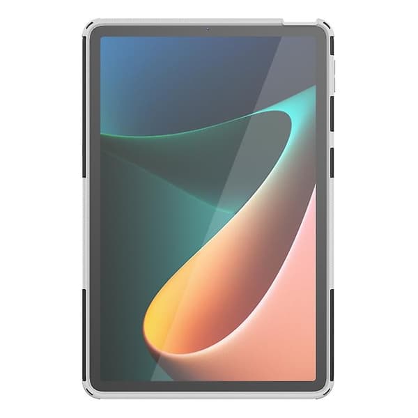 Dekktekstur TPU + PC Støtsikkert Deksel Med Holder For Xiaomi Pad 5 / 5 Pro White