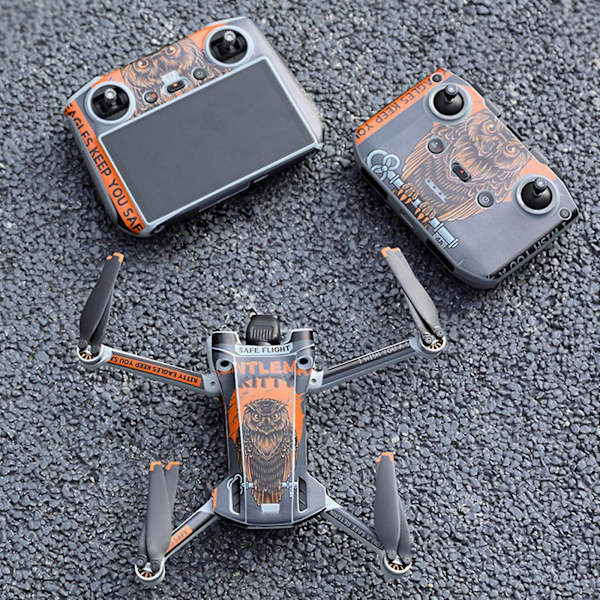 Pvc-klistremerker for Mini 3 Pro-skjerm Fjernkontrollklistremerke Riperesistent Bundle 2 Screen control