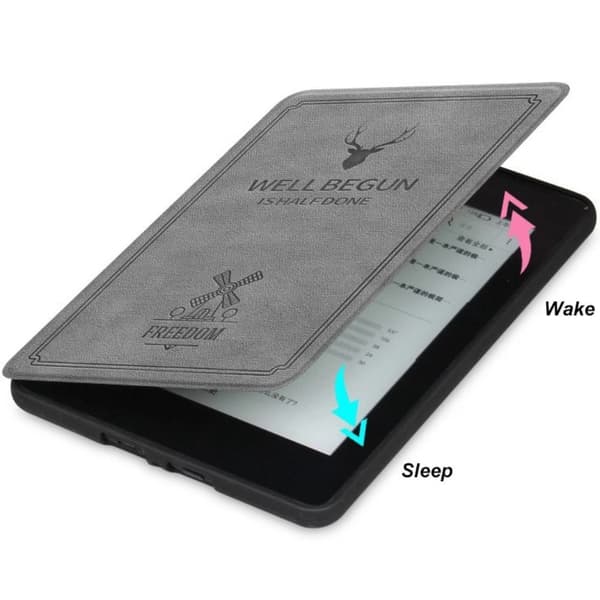Fodral - För Kindle Paperwhite 12:e Gen 7 tums modell, Antler Prägling (Grön)