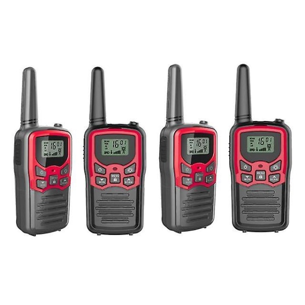 Walkie talkies for voksne langdistanse 6-pakke 2-veis radioer på opptil 5 mils rekkevidde 4pcs