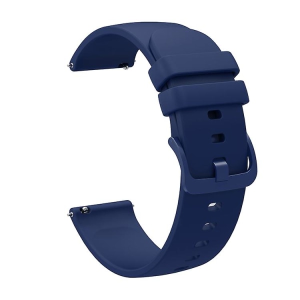 För Garmin Venu 2s 18 mm enfärgad mjuk watch XQX Navy Blue