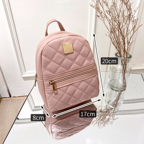 PU Læder Skulder Mini Lille Rygsæk Multi-Function Dame Telefon Pouch Pack Dame Skole Rygsæk Tasker til Damer white