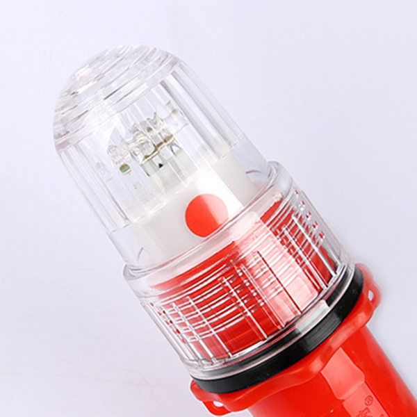2024 Kaesi Single Flash Fiskelampe Far Lighting Range Automatisk lyskontroll Slitesterk bøye Fishnet Light for Outdoor Red