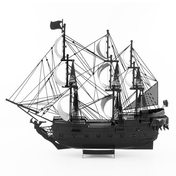 3D Metalpuslespil til sort stor Black Pearl Metal Modelsæt