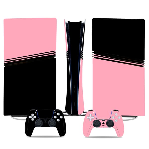 Deksel til PS5 Pro Digital versjon (kompatibel, rosa og svart)