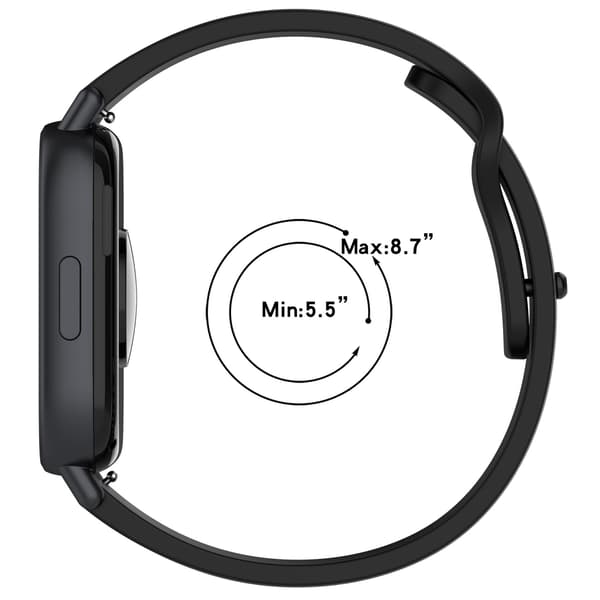 Rem til Redmi Watch 5 Active/Redmi Watch 5 Lite, bløde silikoneremme (kompatibel, lime)
