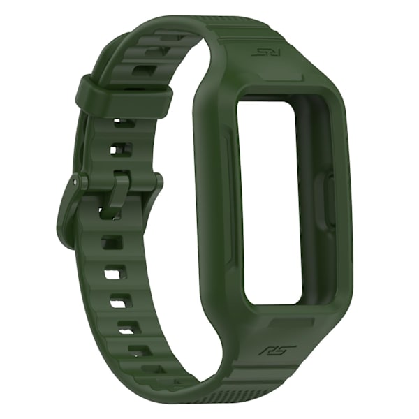 Silikon Integrert Rem for Honor Band 6 Amygreen