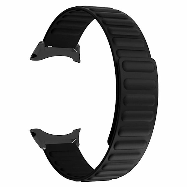 22mm Hudvänligt Silikonarmband Magnetiskt Klockarmband För Suunto Core Black