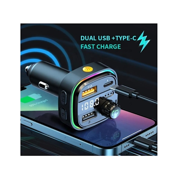 Bluetooth Biladapter FM-sender DAB-radio
