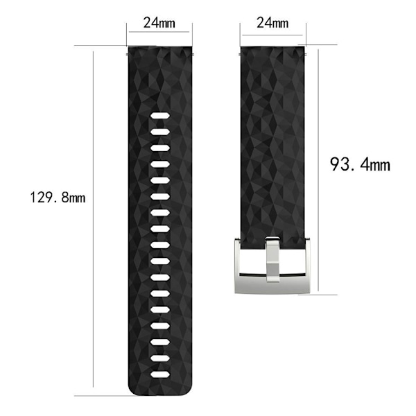 Silikonihihna, joka sopii Suunto D5/7/9/9 Baro /Spartan Sport/Spartan Sport Wrist HR -rannekkeisiin grey