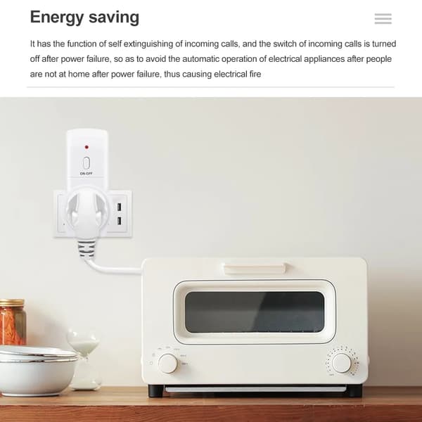 Trådløs fjernkontroll Smart Timer Stikkontaktbryter 220V EU, 433Mhz Programmerbar (3 stk)