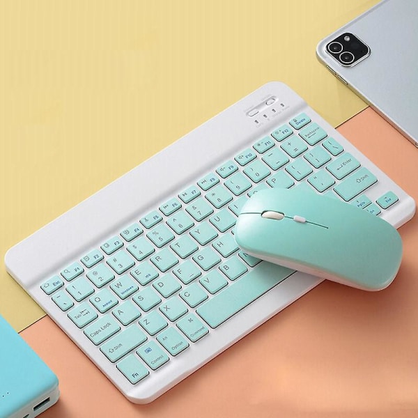 Trådløst Bluetooth tastatur mus sæt til tablet iPad