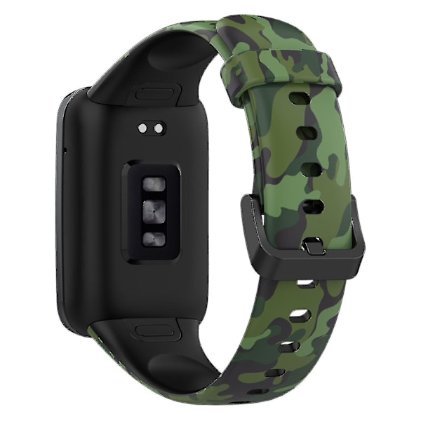 Håndleddsremmer for Xiaomi Mi Band 7 Pro Sport Band, mykt mønstertrykk, erstatningsarmbånd, Standa Green, Camouflage Green I Xiaomi Mi Band 7 Pro