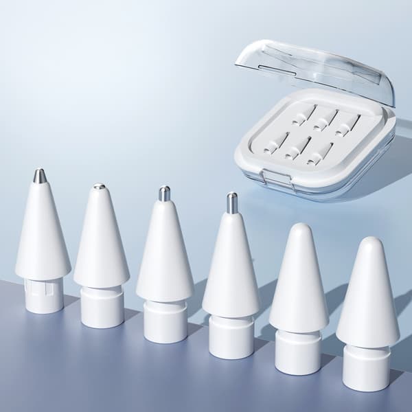 Erstatningsspisser - 6-pakning for Apple 2. og 1. generasjon USB-C