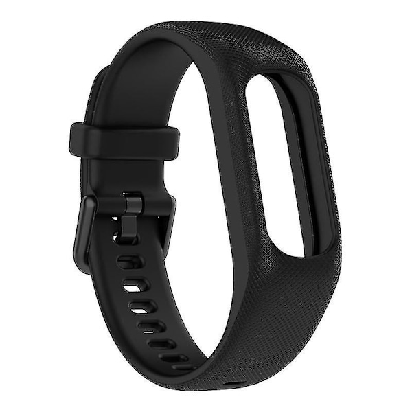 Slitstarkt mjukt silikonarmband med fodralsskydd handledsrem för GarminSmart 5 Black, Black A GarminSmart 5