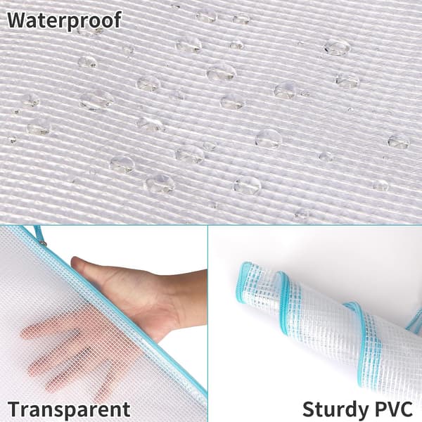 Vanntett nettingmappe med glidelås, brevstørrelse/A4-størrelse 100Pcs