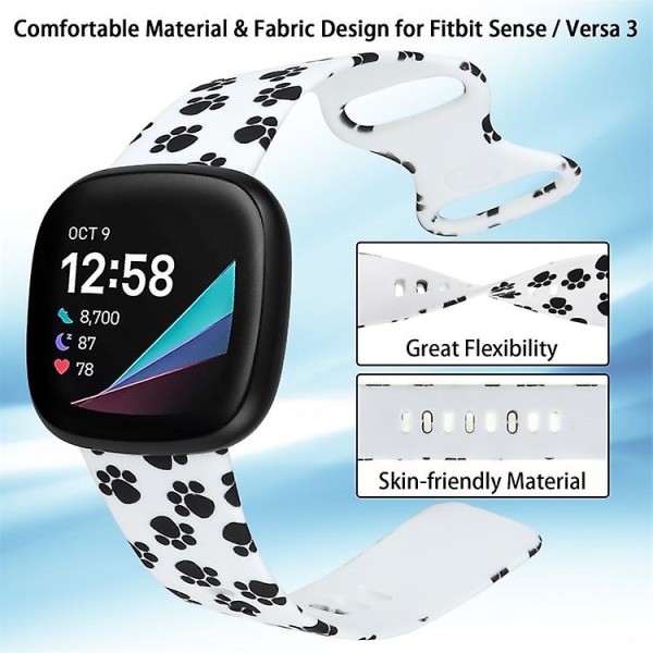 Til Fitbit Versa 3 Printing Watch Band DLB B