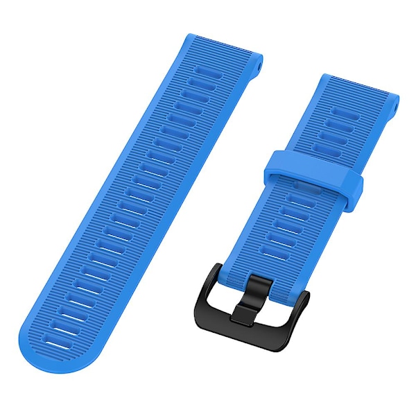 Garmin Forerunner 945/ 935:lle vaihdettava ranneke, teräksinen solki, tekstuuripintainen silikoniranneke Blue