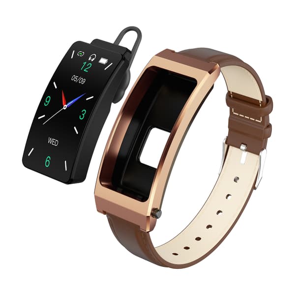 Smartwatch K13S, Smart Call, Puls-/iltmåling i blodet (brun læder)