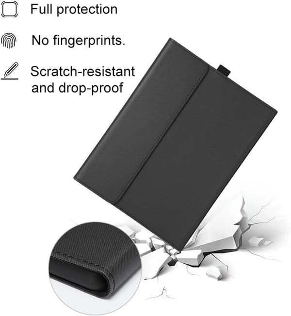 Etui til Microsoft Surface Pro 9/10/11, justerbar visningsvinkel (matt blå)