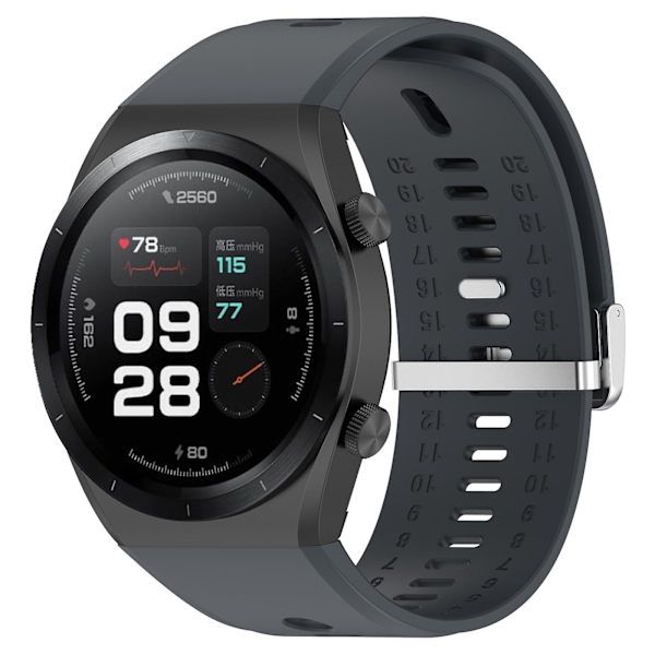 Vaihdettavat hengittävät silikoniset rannekkeet Xiaomi Watch H1 -älykelloon Dark Grey