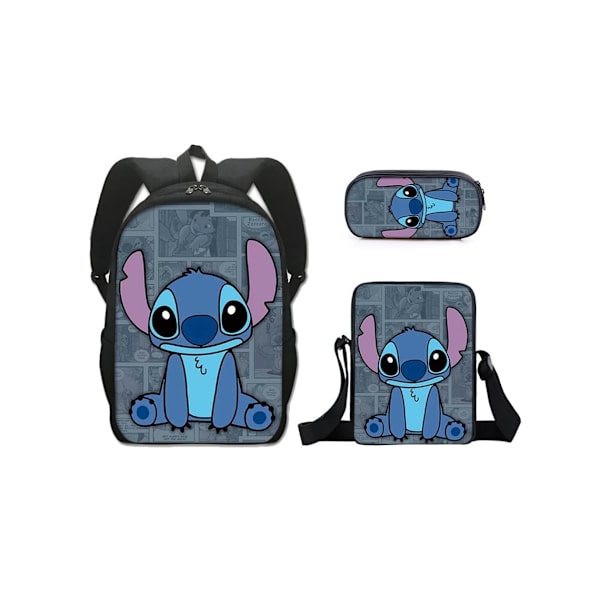 Stitch Student Ryggsekk Tredelt Sett 16 Tommer-C-27