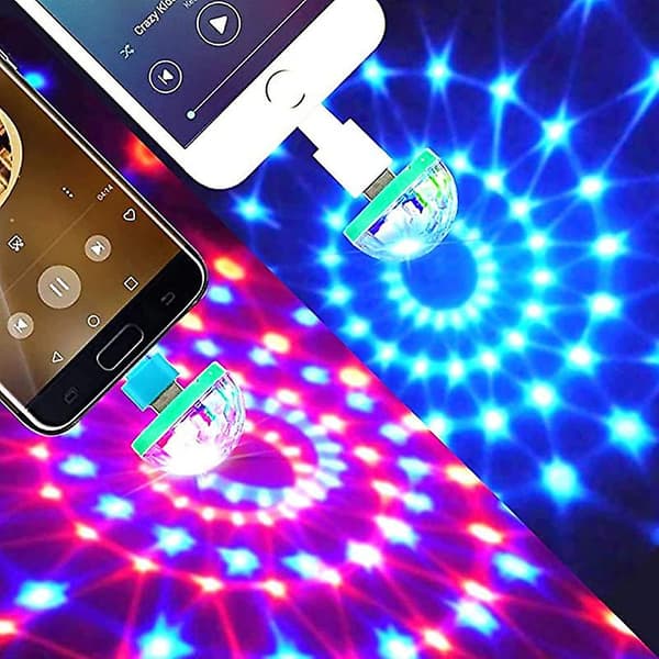 4st USB Mini Disco Ball Lights Dj Ball Party Flash