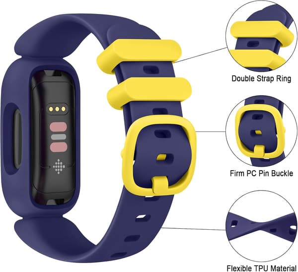 Armbånd til Fitbit Ace 3/Inspire 2, silikone udskiftningsarmbånd (limegrøn)