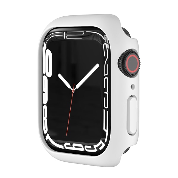 Case För Apple Watch Cover 41mm 45mm 44mm 40mm 44 Mm Tillbehör Pc Protector Bumper Iwatch Series 6 Se 5 4 3 7 8 42mm 38mm Case 40mm series 654SE White