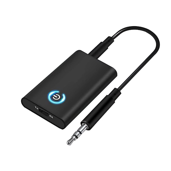 Bluetooth 5.0 Sändare & Mottagare, 2 i 1 3.5mm Trådlös Adapter, Mini Portabel 3.5mm Jack, Låg Latens