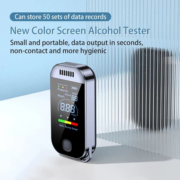 Alkometer med LCD-display USB genopladeligt