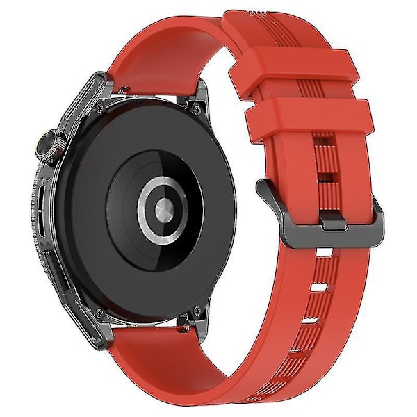 Håndledsremme 20mm Teksturerede Smartwatch-remme til Huawei Watch GT3/Watch GT, Sport Style Udskiftet Håndled Red, Red E Huawei Watch GT3